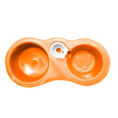 Tigela Dupla Água e Ração [Laranja]