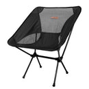 Cadeira Dobrável de Camping Pesca [Preta com Tela]