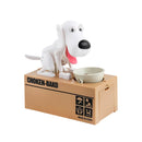 Cofrinho Cachorro que Come Moeda [Branco]