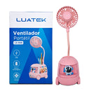 Ventilador Porta Lápis [Rosa]