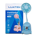 Ventilador Porta Lápis [Azul]