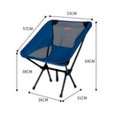 Cadeira Dobrável de Camping Pesca [Azul com Tela]