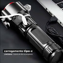 Lanterna Tática com Quebra Vidro [2000M+]