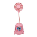 Ventilador Porta Lápis [Rosa]