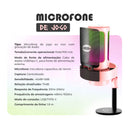 Microfone Gamer Condensador [Rosa]