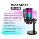 Microfone Gamer Condensador [Preto]