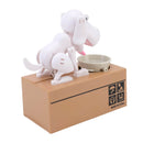 Cofrinho Cachorro que Come Moeda [Branco]