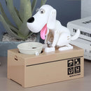 Cofrinho Cachorro que Come Moeda [Branco]