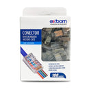 Conector Blindado Vazado RJ45 [100 Unidades]