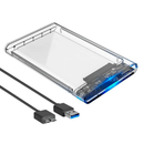 Case HD 2.5 e SATA SSD USB 3.0 [Transparente]