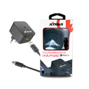 Cabo com Fonte Carregador Turbo Micro USB V8