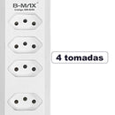 Extensão de Tomadas [4 Tomadas + 3 USB]