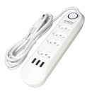 Extensão de Tomadas [4 Tomadas + 3 USB]