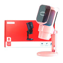 Microfone Gamer Condensador RGB [Rosa]