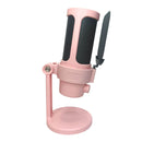 Microfone Gamer Condensador RGB [Rosa]