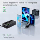 Extensão de Tomadas [5 Tomadas + 5 USB]