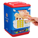 Cofrinho Digital Puxa Notas Digital Senha [Azul]