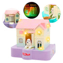 Cofrinho Casinha Puxa Moeda [Rosa/Roxo]