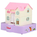 Cofrinho Casinha Puxa Moeda [Rosa/Roxo]