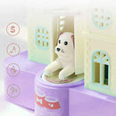 Cofrinho Casinha Puxa Moeda [Rosa/Roxo]