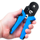 Kit Alicate Crimpar Descascador 1200 Terminais Ilhós Tubular
