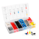 Kit Alicate Crimpar Descascador 1200 Terminais Ilhós Tubular
