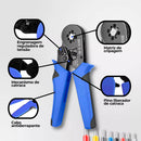 Kit Alicate Crimpar Descascador 1200 Terminais Ilhós Tubular