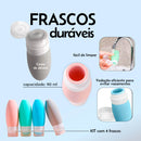 Kit Viagem Pote de Silicone [4 Fracos]