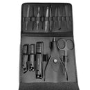 Kit Manicure 16 Peças Bolsa Dobrável [Preto]
