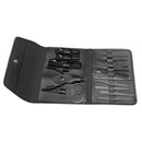 Kit Manicure 16 Peças Bolsa Dobrável [Preto]
