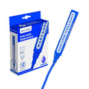 Canetão Permanente 12 Unidades [Azul]