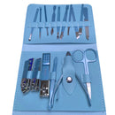 Kit Manicure 16 Peças Bolsa Dobrável [Azul]