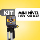 Kit Mini Nível Laser 20m com Tripé [2 Linhas]