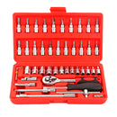 Kit Chave Canhão Catraca [46 Peças]