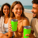 Copo Térmico com Tampa e Abridor 591ml [Verde Neon]