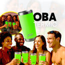 Copo Térmico com Tampa e Abridor 591ml [Verde Neon]