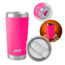 Copo Térmico com Tampa e Abridor 591ml [Rosa Neon]