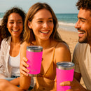 Copo Térmico com Tampa e Abridor 591ml [Rosa Neon]