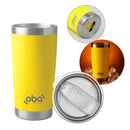 Copo Térmico com Tampa e Abridor 591ml [Amarelo Neon]