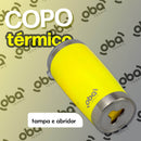 Copo Térmico com Tampa e Abridor 591ml [Amarelo Neon]
