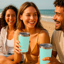 Copo Térmico com Tampa e Abridor 591ml [Verde Água]