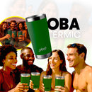 Copo Térmico com Tampa e Abridor 591ml [Verde Militar]