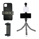 Kit Gravação Youtuber Live Tripé Led Microfone