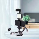 Kit Gravação Youtuber Live Tripé Led Microfone