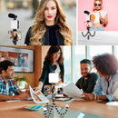 Kit Gravação Youtuber Live Tripé Led Microfone