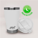 Copo Térmico com Tampa 473ml [Branco Brilha]