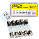 Kit Fusíveis de Vidro 5x20 250v [100 Peças]