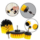 Kit 3 Escovas Limpeza Pesada Encaixa Parafusadeira