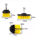 Kit 3 Escovas Limpeza Pesada Encaixa Parafusadeira