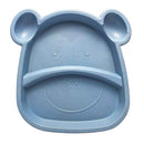 Kit Alimentação Bebê Infantil Ursinho 5 Peças [Azul]